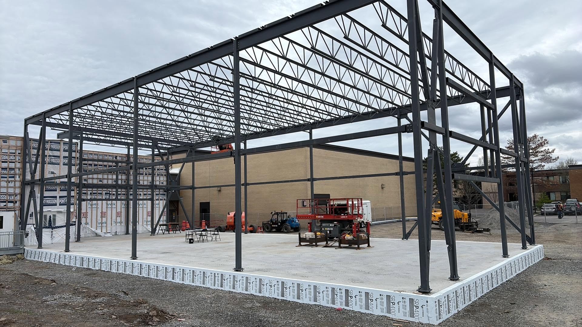 Structure d'acier industrielle